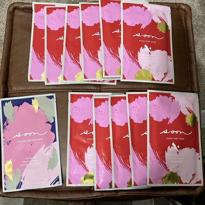 Soon Peony Foot Mask 11 total plus one shea butter hand mask