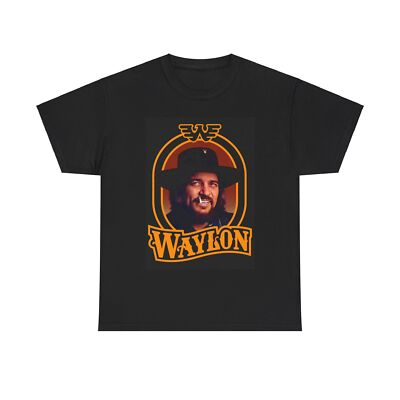 Waylon jennings T-shirt vintage country southern graphic Unisex Heavy Cotton Tee