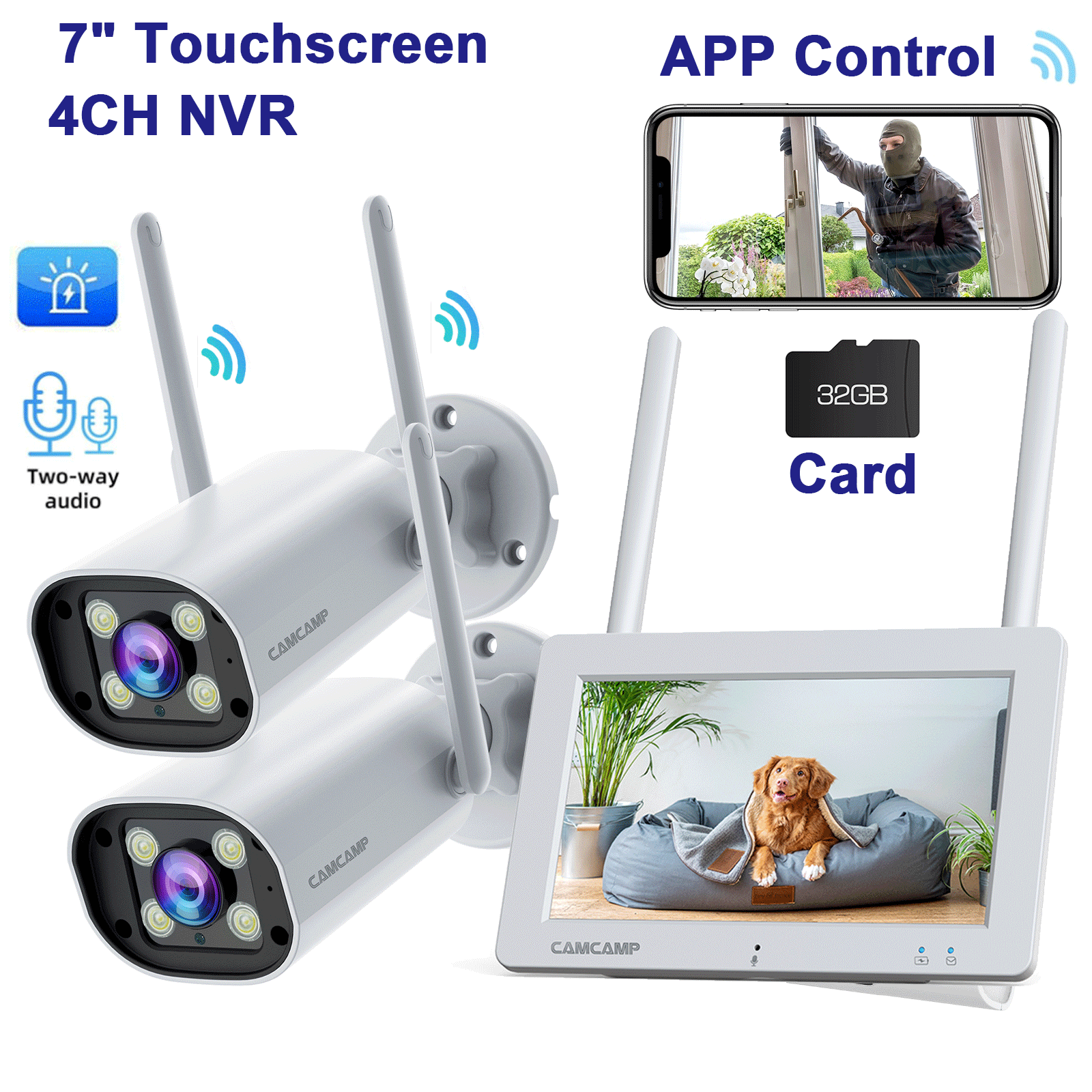 7'' Touchscreen Monitor Nvr Sd
