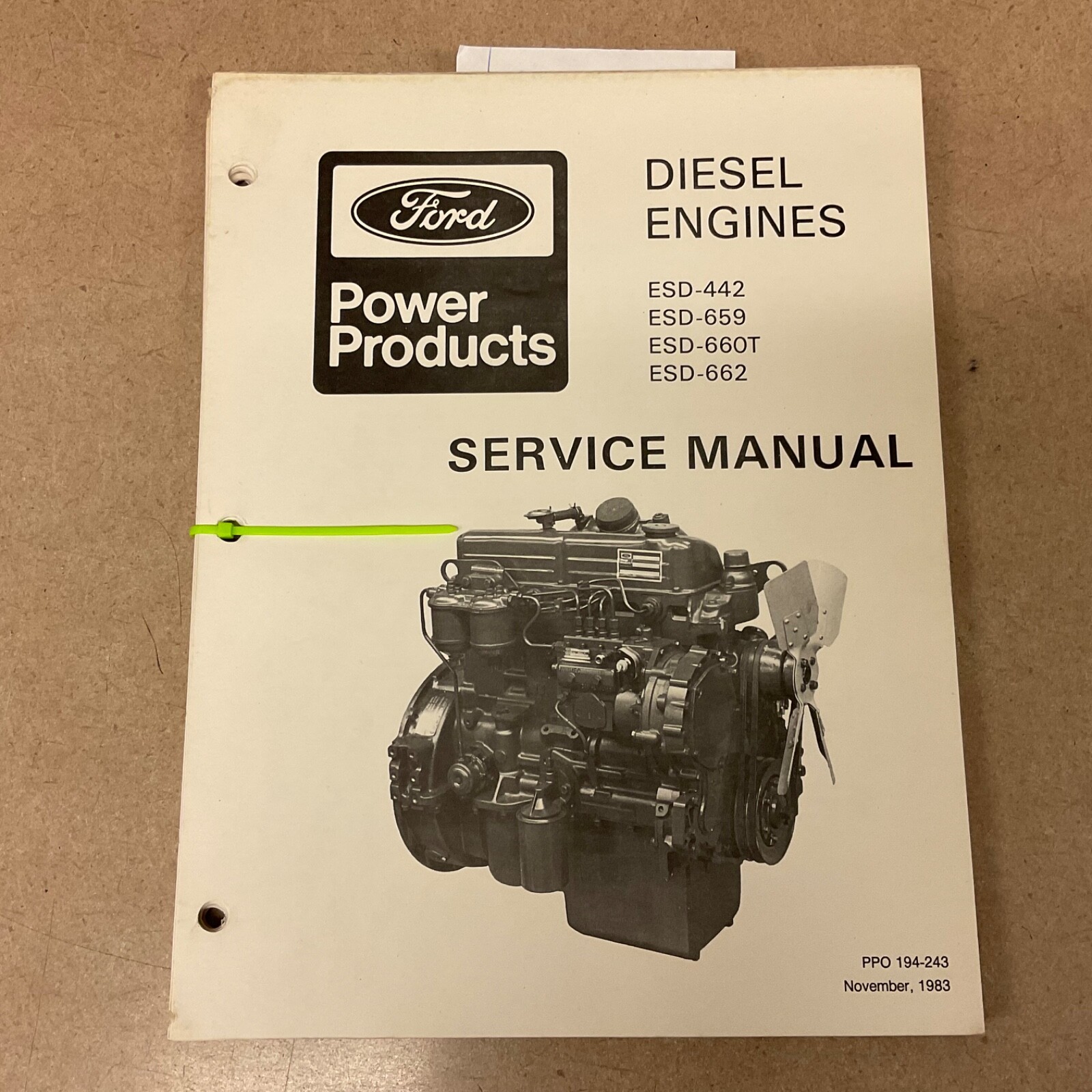 Ford ESD-442 659 660T 662 INDUSTRIAL ENGINE SERVICE SHOP