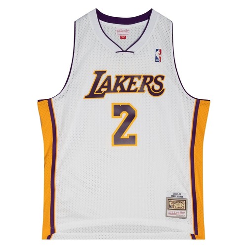 

MITCHELL - NESS АЛЬТЕРНАТИВНАЯ ФУТБОЛКА NBA LA LAKERS 2002 ДЕРЕК ФИШЕР, Белый