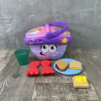 LeapFrog Shapes and Sharing Picnic Basket, Purple/Pink