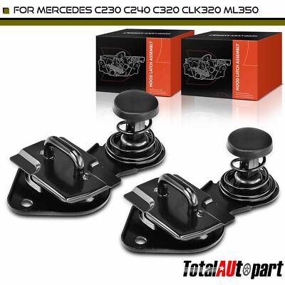 2Pcs Hood Latch Lock for Mercedes C230 C240 C280 C320 GL320 CLK320 ML320 ML350