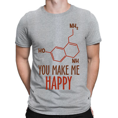 Serotonin Molecule Science Humor Funny Chemistry Science Mens T-Shirts #BAL