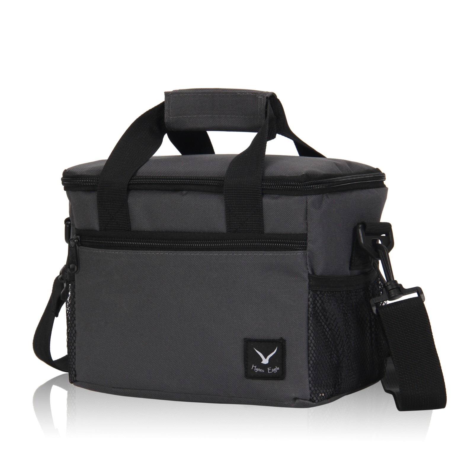 plain black lunch bag