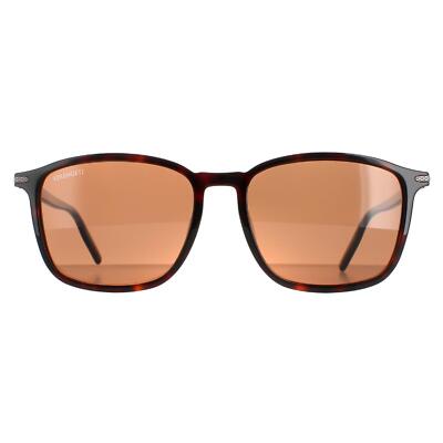 Pre-owned Serengeti Sunglasses Lenwood 8933 Shiny Dark Havana Mineral Polarized Drivers