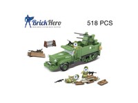 Custom Bricks WW2 Soldaten M16 Flak Halftrack LEGO//COBI kompatibel