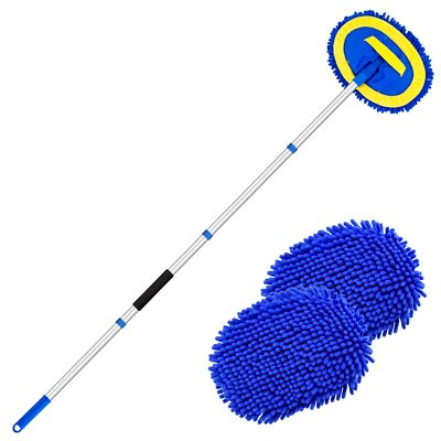 Telescopic Microfiber Car Wash Brush Mop for Truck RV Household Car Wash