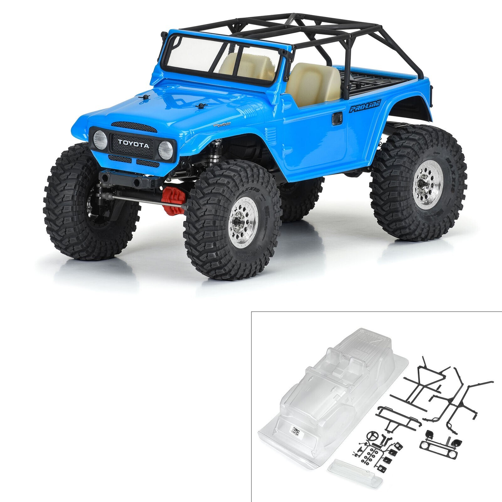 PROLINE 1/10 1979 Toyota Land Cruiser FJ40 Clear Body/Cage 12.3