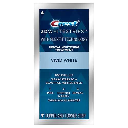 Crest 3D Whitestrips Dental Whitening Kit Vivid White ...