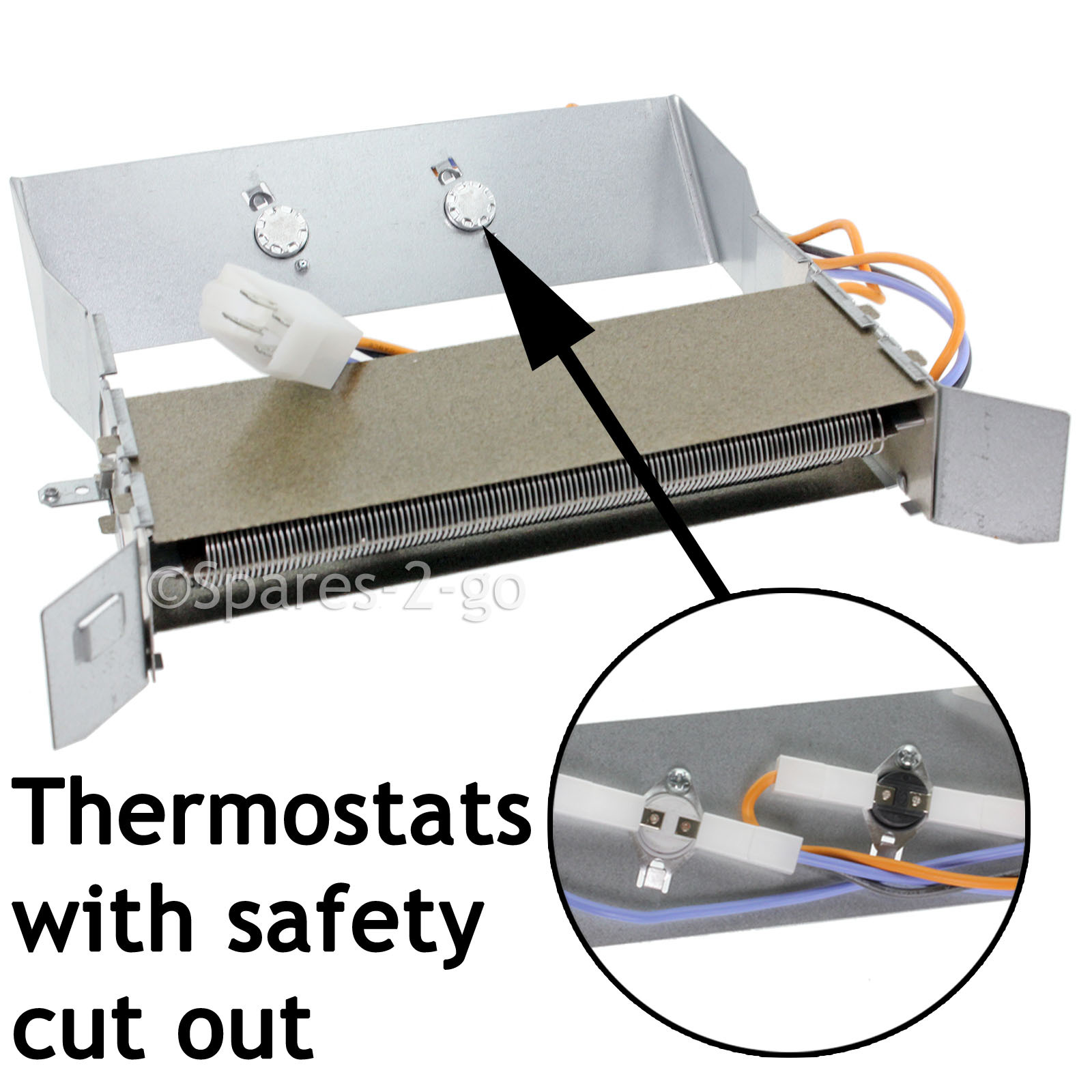 HOTPOINT Tumble Dryer Heater Element Thermostat VTD00 VTD00P VTD00G