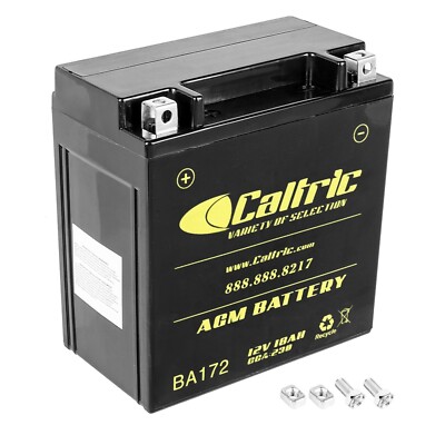 Caltric AGM Battery for Polaris 600 Indy Sp Voyager 2014 2015 2016 2017 2018-22