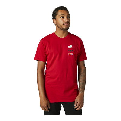 Fox Racing Mens Honda Wing Premium Tee T-Shirt Flame Red Medium CLOSEOUT