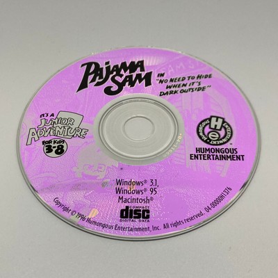 PC Game - Pajama Sam's No Need to Hide When it's Dark Outside - DISC ONLY