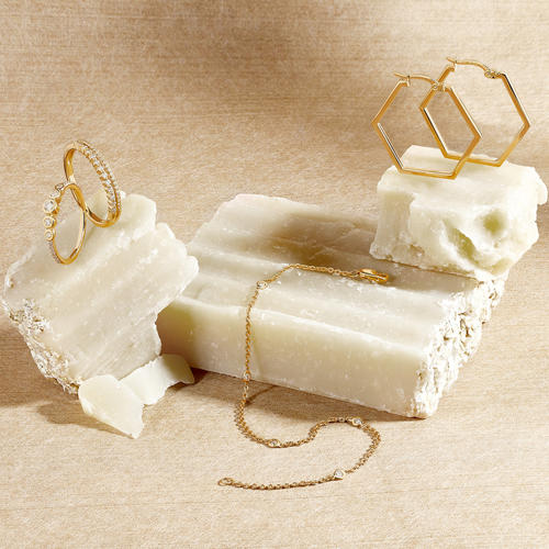 Pre-owned Welry 1/6 Cttw Diamond Five Station Bracelet In 14k Yellow Gold, 7.25" In White