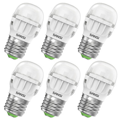 6Pack LED Refrigerator Light Bulb 60W Equivalent A11 5000K 7W Efficient 800lm
