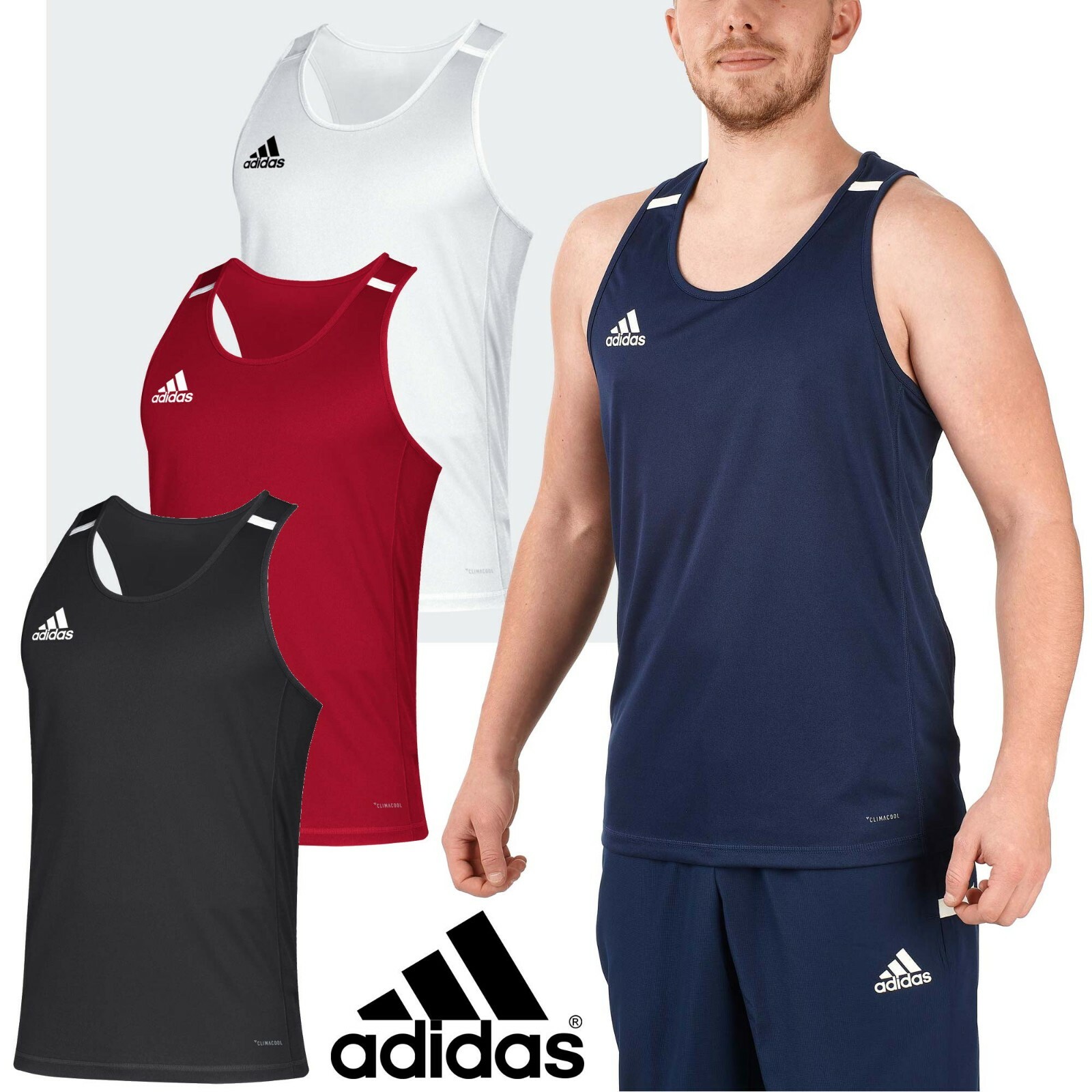 adidas gym tops mens