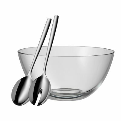 WMF Salat-Set TAVERNO 3 teilig mit Salatschüssel und Salatbesteck mitttel