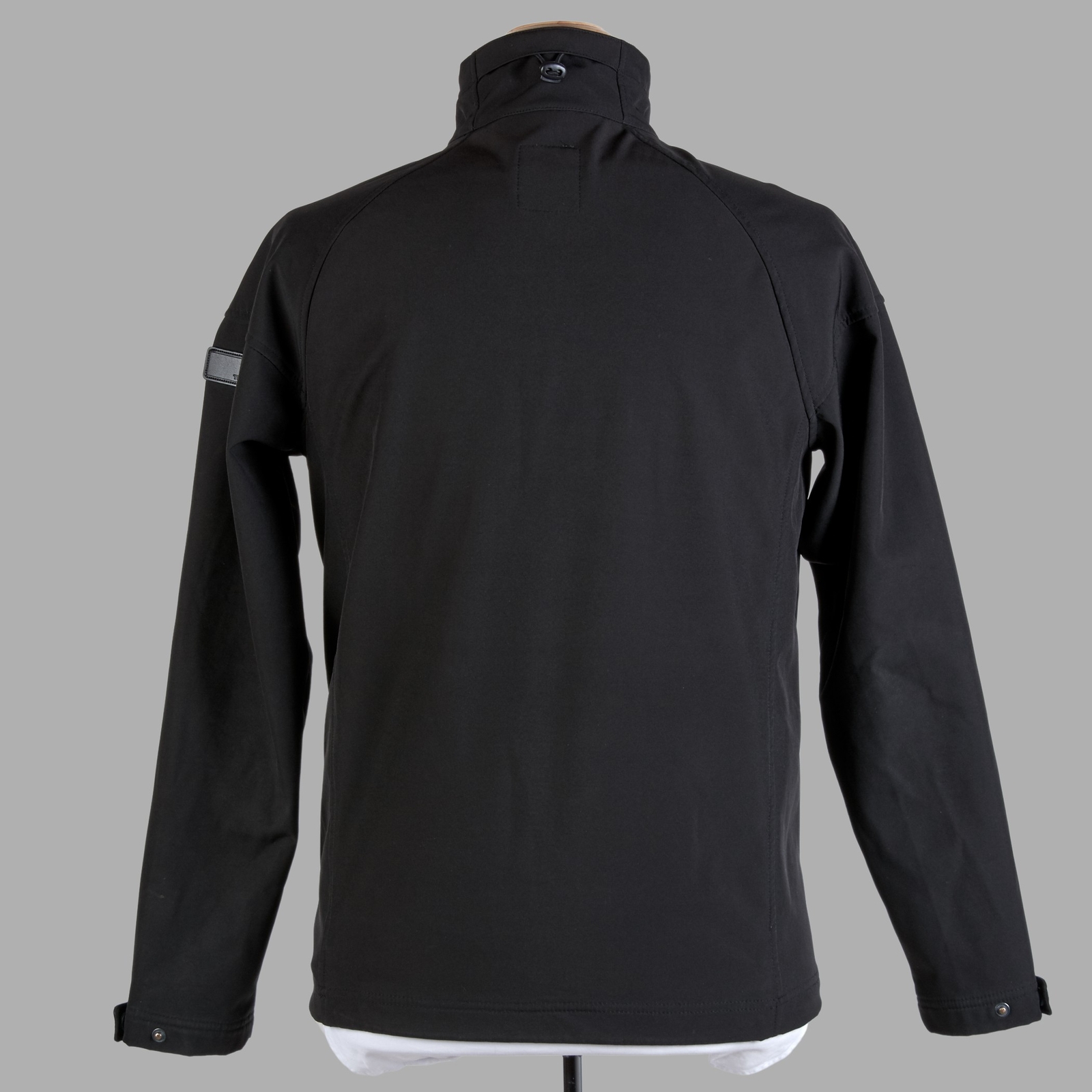 Tumi Jacket Mens Small Black Stretch Polyester Fleece Lined Metro Softshell Coat
