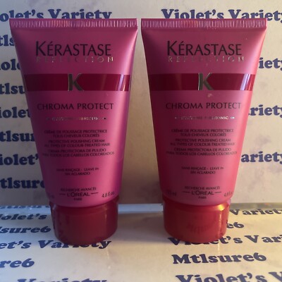 2 KERASTASE CHROMA PROTECT CREAM 125 ml, 4.8 oz Each  DISCONTINUED NEW