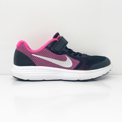 

Nike Girls Revolution 3 819417-001 Черные кроссовки для бега Размер 13.5C, Черный, Revolution 3