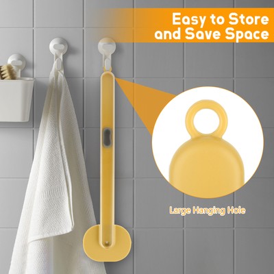 Long Handle Back Body Shower Liquid Bath Brush Exfoliating Clean Scrubber Sponge