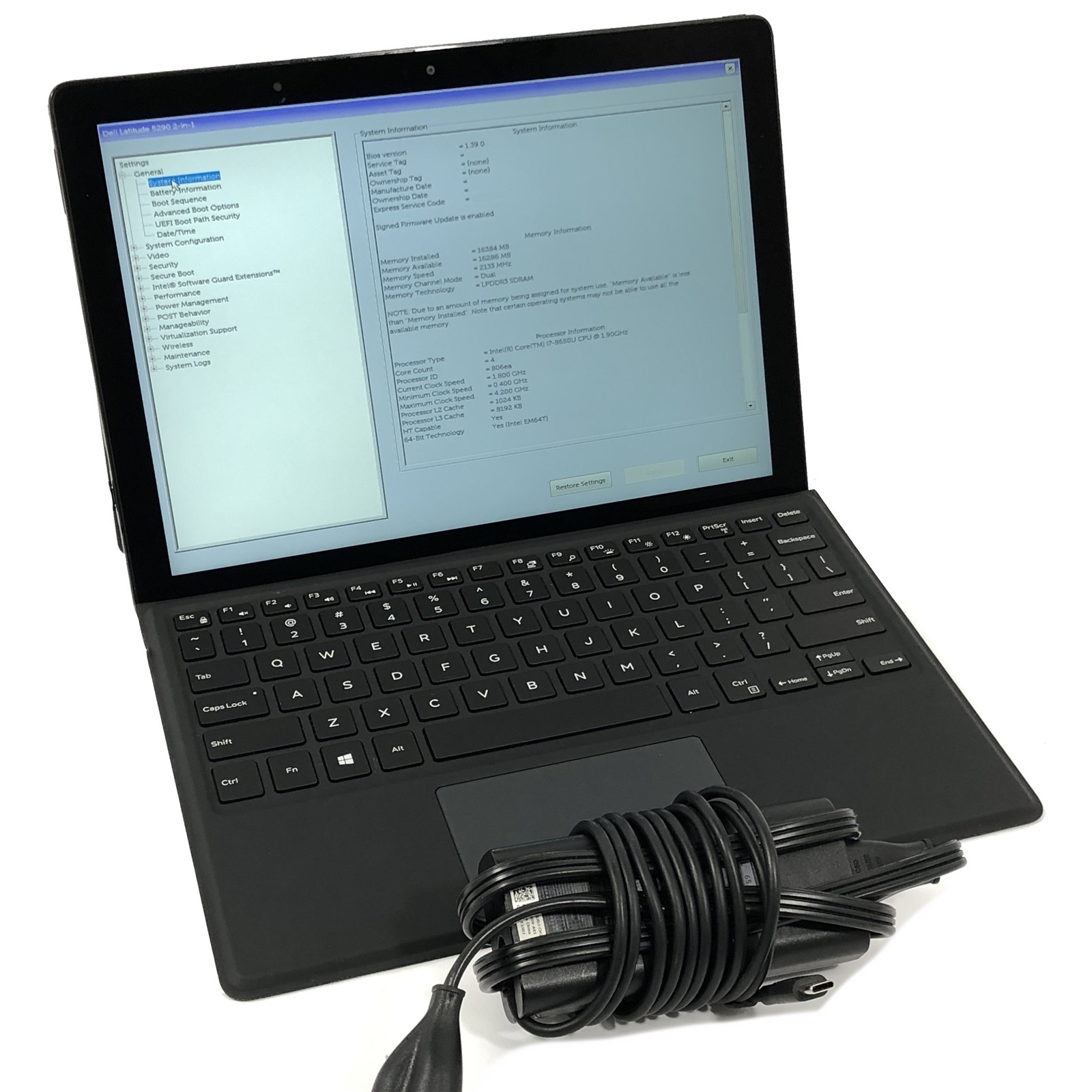 Dell Latitude 5290 2-in-1 Laptop i7-8650U 256GB SSD 16GB RAM