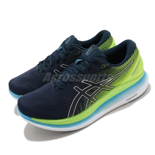 

Мужские кроссовки Asics GlideRide 2 French Blue Hazard Green White 1011B016-400, Синий, Glideride 2