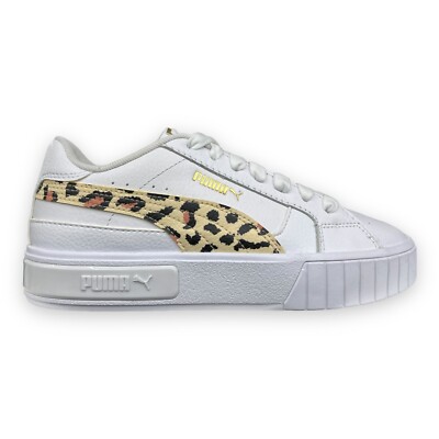 Puma Women's Cali Star Leopard Sneakers 382317 02 White - BRAND NEW IN BOX