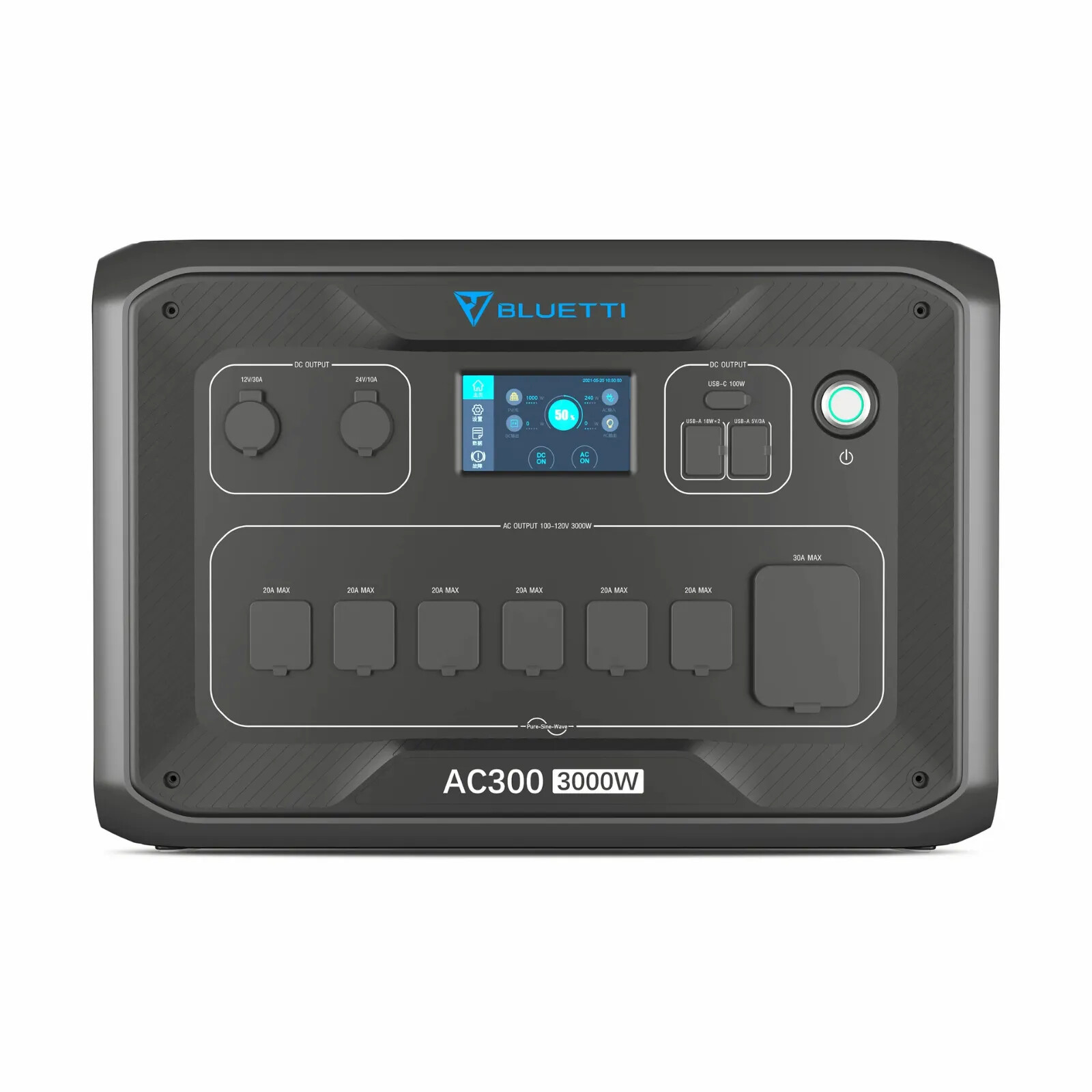 BLUETTI AC300 B300 Expandable Power Station 3072Wh 3000W Solar Generator Vanlife