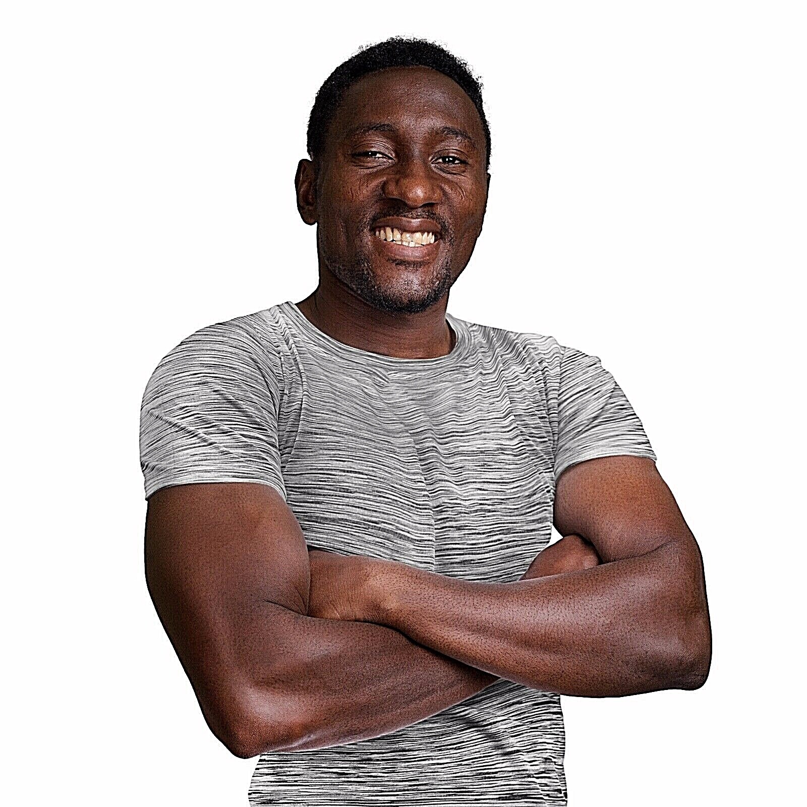 [5 Pack] Mens Active Athletic T Shirts Gym Running Workout Dry-Fit Crew Neck Top