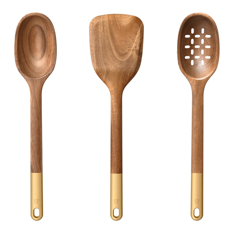 3-Piece Wood Kitchen Utensil Set by Drew Barrymore