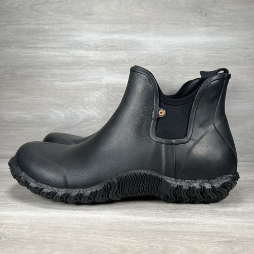 Men's Size 10 Basin Chelsea Black Ankle Waterproof Rubber