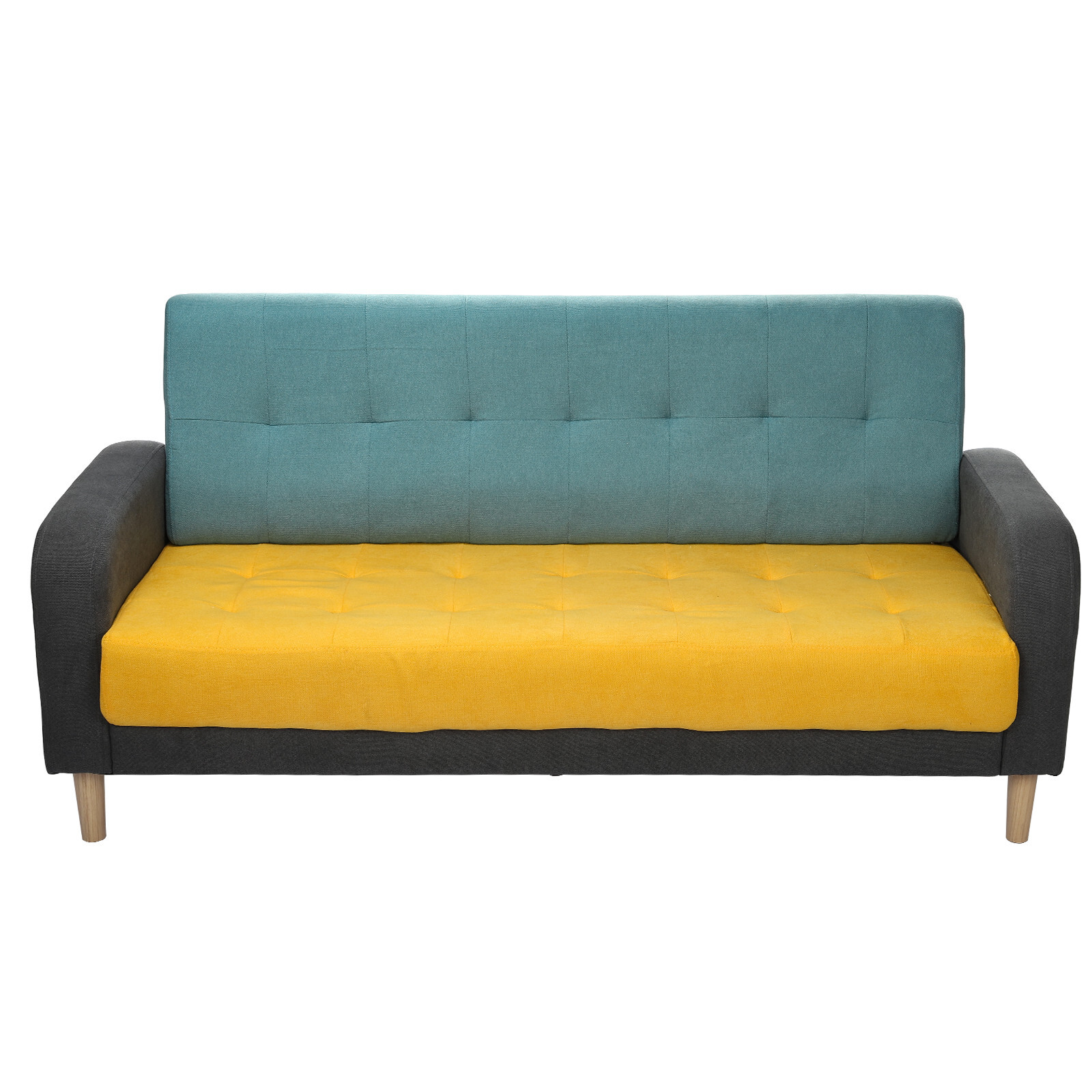 Convertible Sleeper Sofa Bed Couch Fabric Futon Sofas