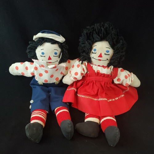Vintage raggedy Ann and Andy dolls with black hair | eBay