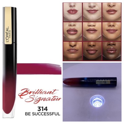 L'Oreal Paris Makeup Brilliant Signature Shiny Lip Stain Be Successful