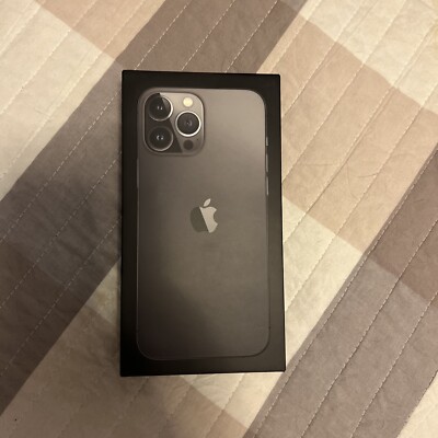 Apple iPhone 13 Pro Max - 128GB - Graphite - Empty Box / Box + Screen Protector