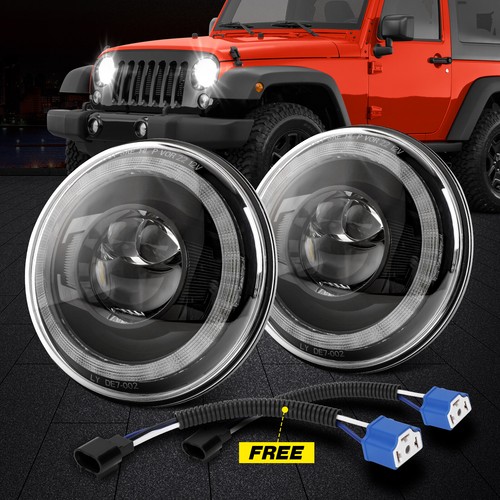 JKラングラーヘッドライトZHANOSI TJ CJ LJ LED 2個セット