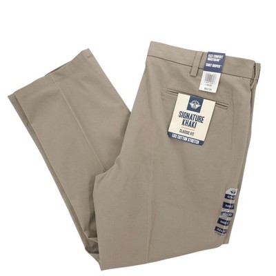 NWT DOCKERS Signature Khaki Classic Fit Lux Cotton Stretch Pants Comfort 40x30
