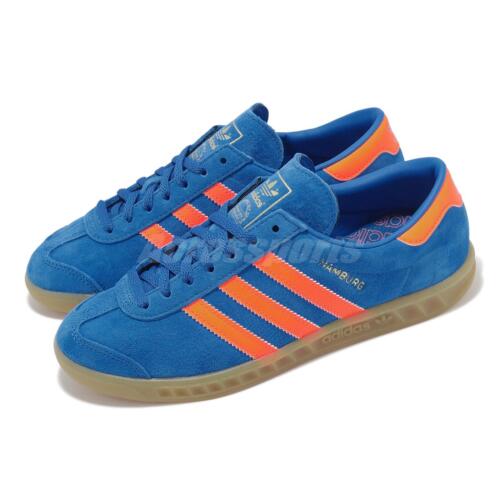 женская повседневная обувь adidas Originals Hamburg W Blue Bird Solar Orange IH5471