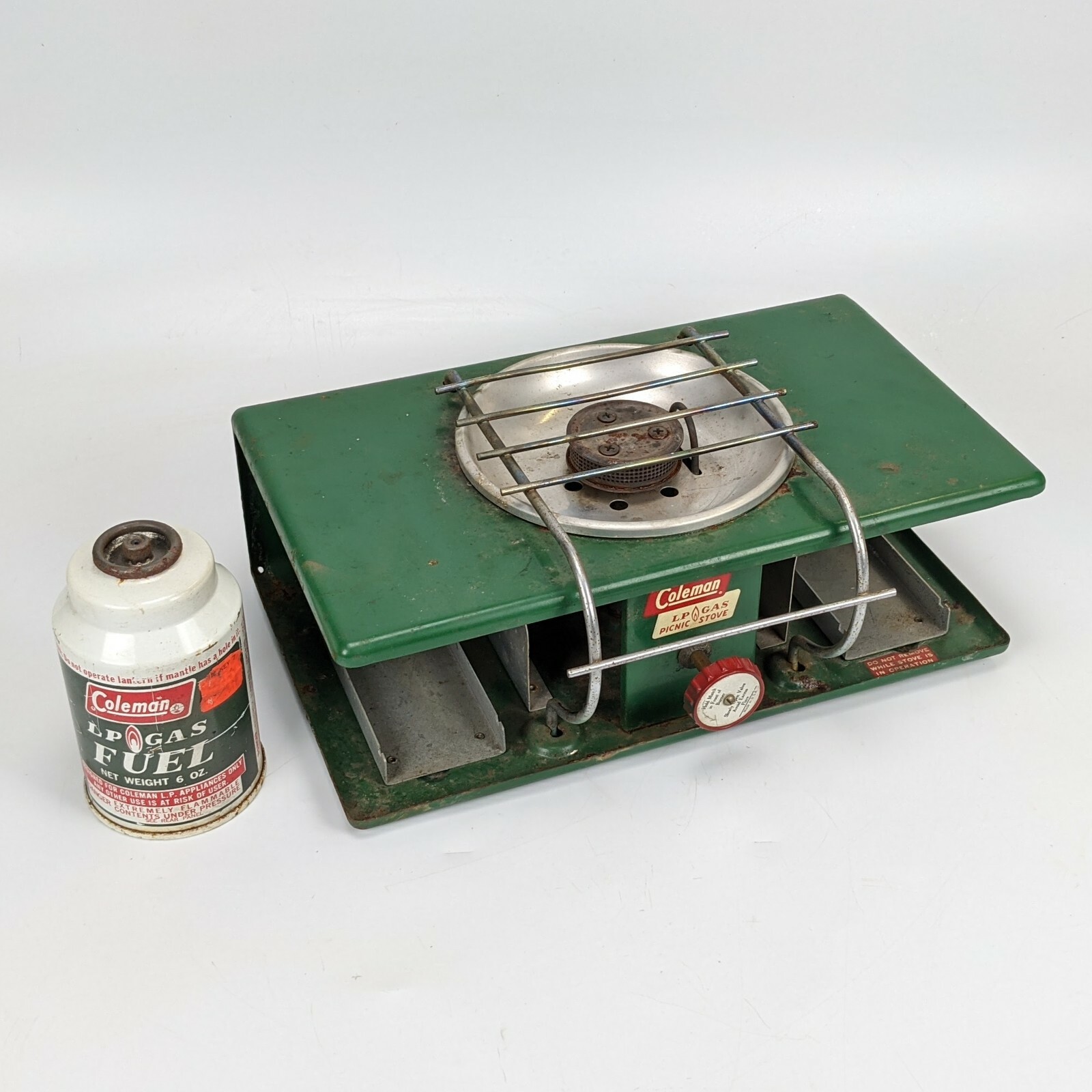 Coleman LP Gas Picnic Stove vintage usa portable fuel small campingの