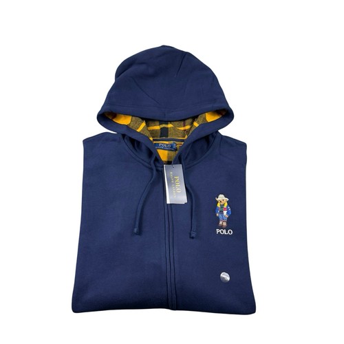 Polo Ralph Lauren Blue Full Zip Cowboy Polo Bear Full Zip