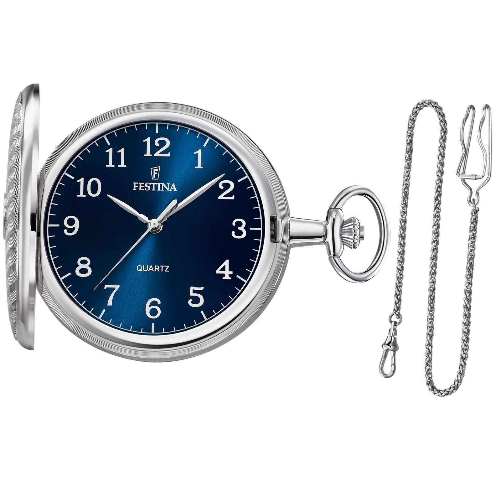 Festina F2028-1 Savonette Pocket Watch with Chain, Date, Gold | eBay Festina Taschenuhr F2023/1 懐中時計