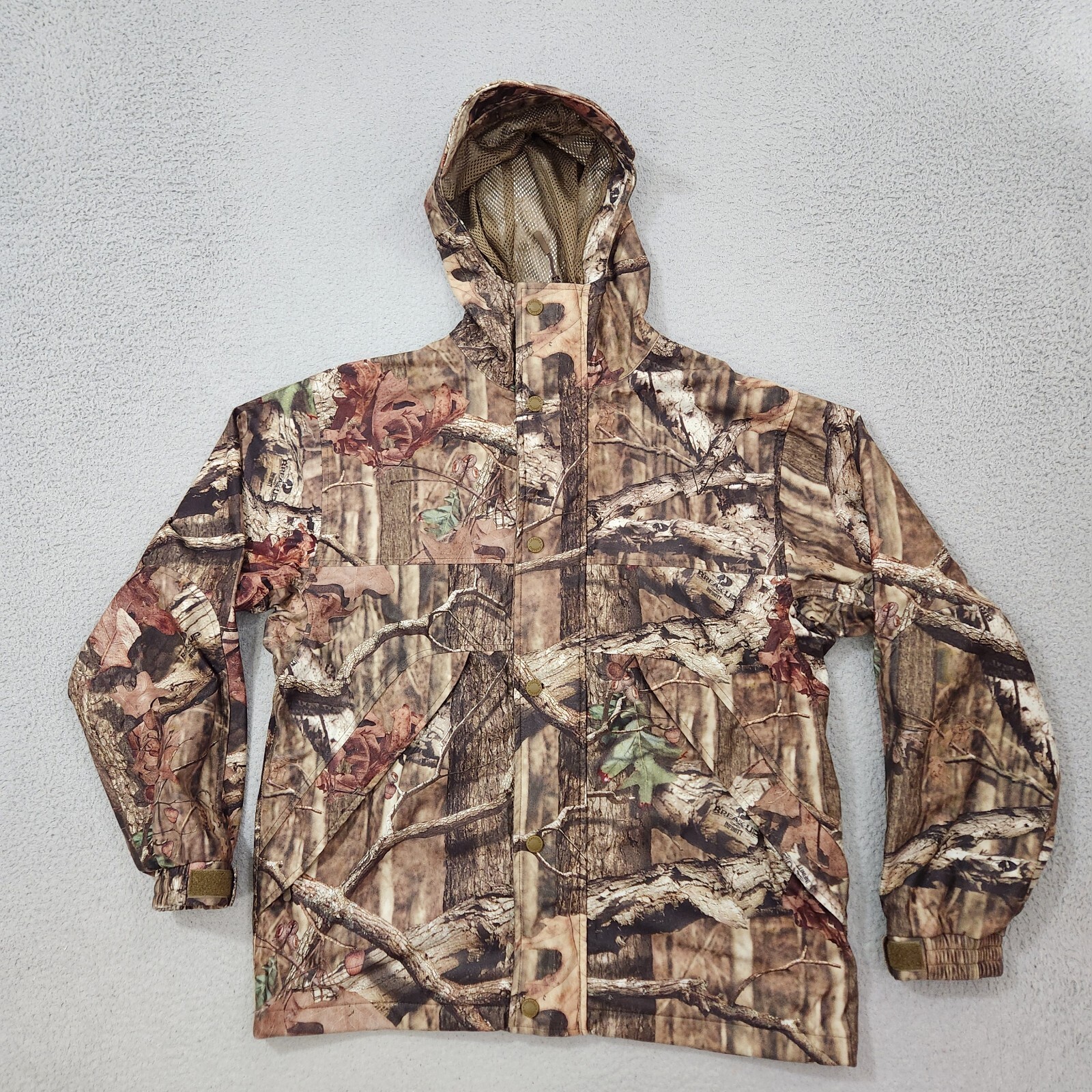 Cabelas Jacket Mens Medium Green Camouflage Dry Plus Break