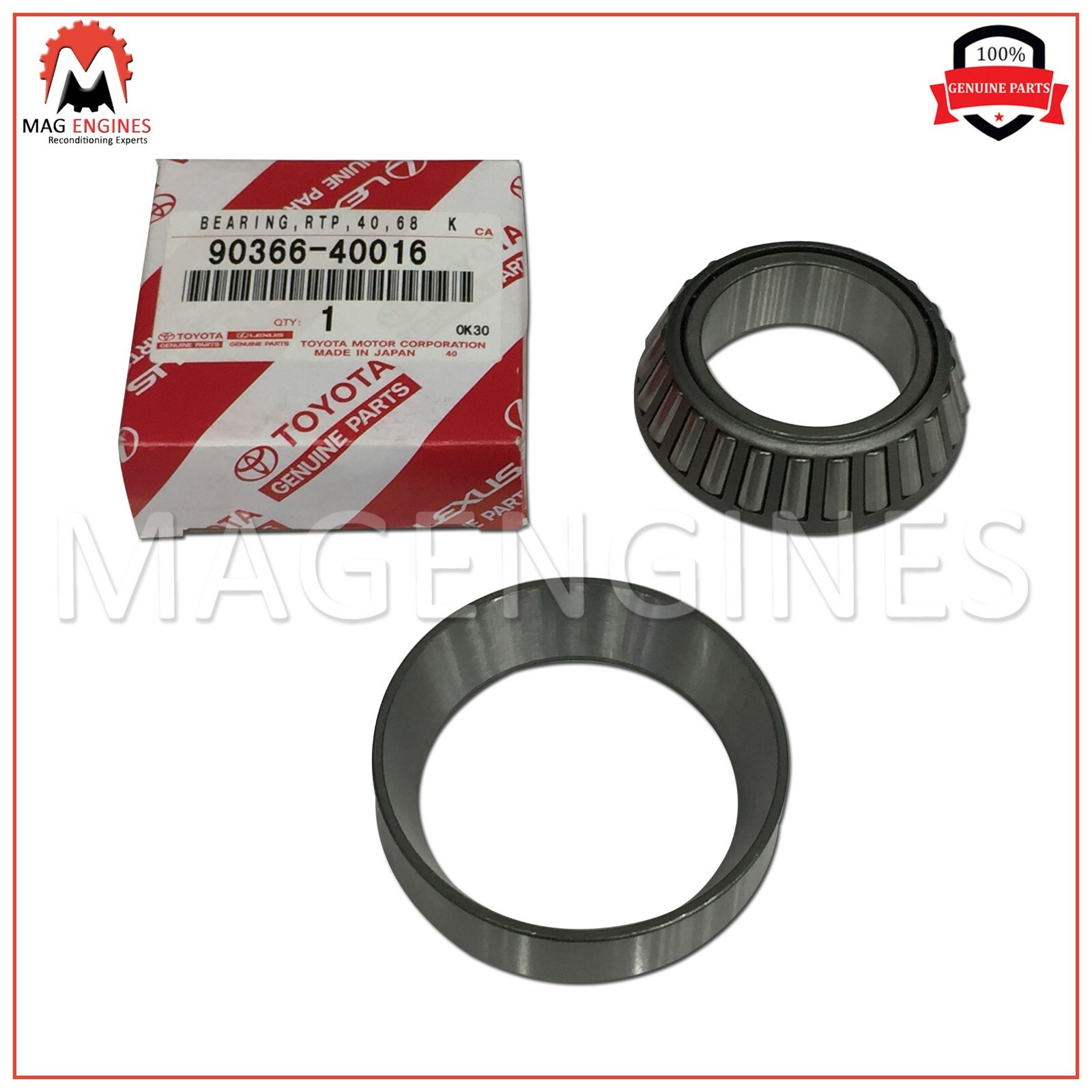 ティーズ ページ16 90366-40016 GENUINE OEM BEARING (FOR REAR DIFFERENTIAL CASE