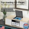 Nostalgic Bluetooth Stereo System for Home, WISCENT Vintage Micro HiFi Systems CD Player,with Bluetooth Audio Streaming,FM Radio,USB Port,Aux-in,Earphone Port (Wood Color)