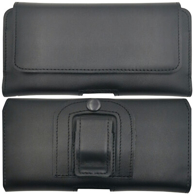 ECHT LEDER Gürtel Tasche für Doogee X98 Pro Hülle Seiten Quer Case 3XL SCHWARZ