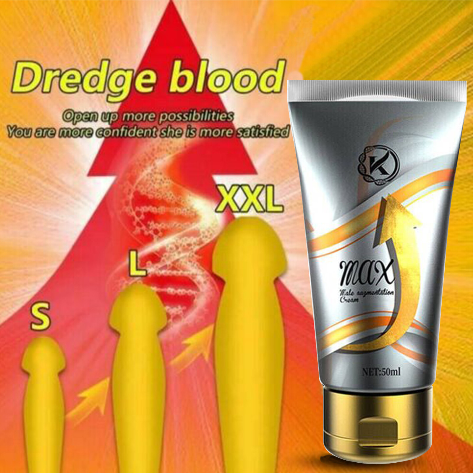 Natural Enlarger Cream Big Thick Growth Faster Enhancement Male XXL