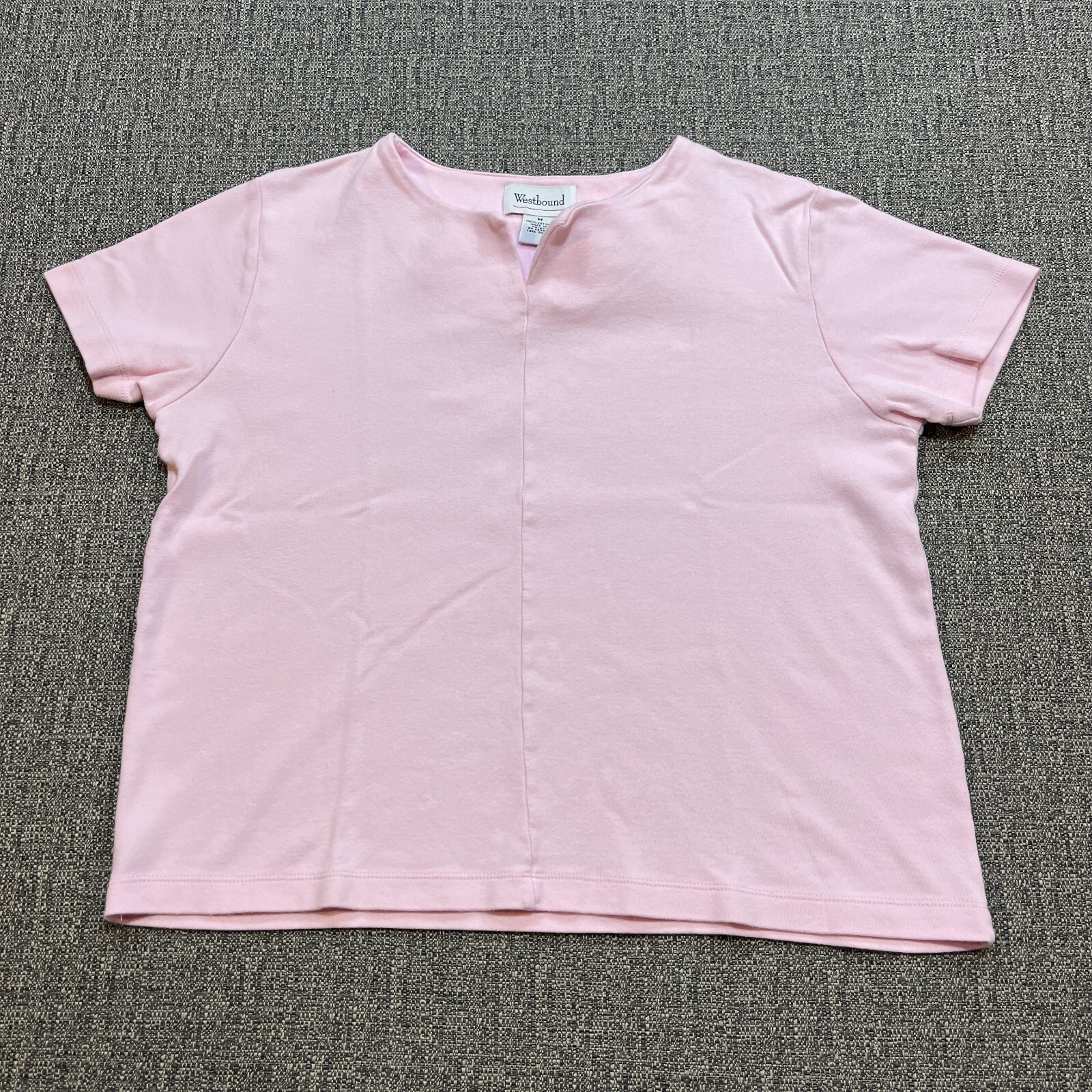 Westbound Shirt Womens Medium Pink Short Sleeve Casual Pullover