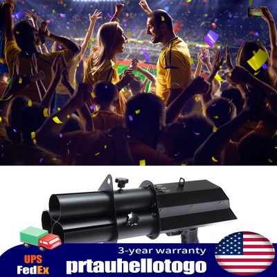 Confetti Gun Confetti Machine Bar Joy Stage Spacial Equipment Effect 3 Head